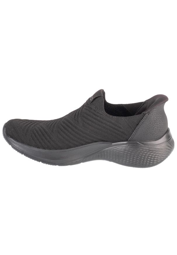 skechers - Buty do chodzenia damskie Skechers Bobs Infinity Daily Vision Black. Zapięcie: bez zapięcia. Kolor: czarny. Materiał: materiał, syntetyk, tkanina. Szerokość cholewki: normalna. Sport: turystyka piesza