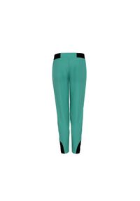 Ochnik - Szmaragdowe spodnie damskie. Kolor: zielony. Materiał: dzianina