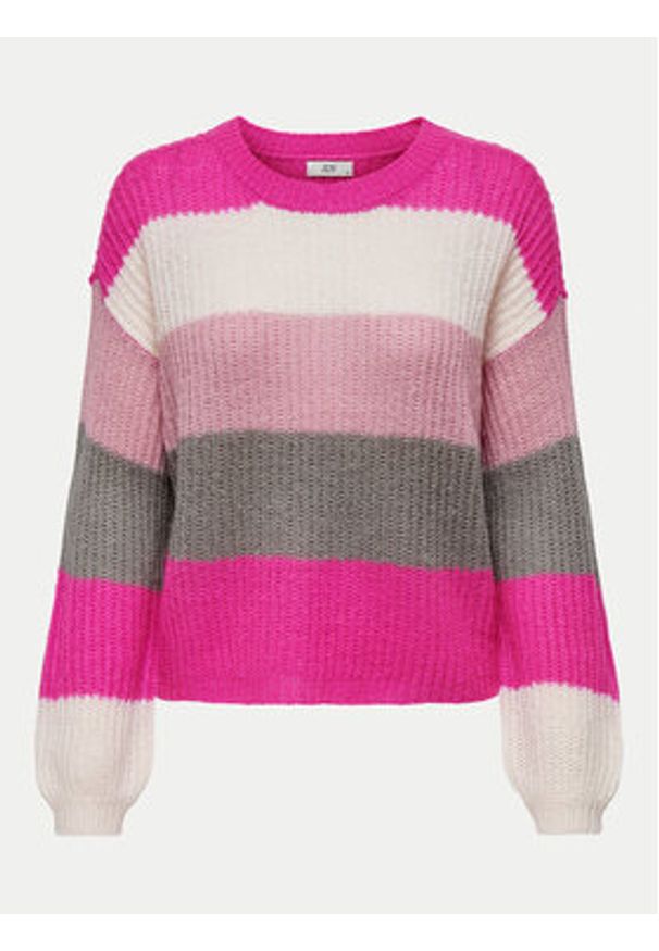 JDY Sweter Badut 15211499 Różowy Regular Fit. Kolor: różowy. Materiał: syntetyk