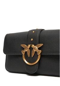 Pinko - PINKO Torebka Love One Mini Slouchy Fl Al 25-26 104340 A2OX Czarny. Kolor: czarny. Materiał: skórzane #3