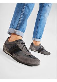 Geox Sneakersy U Wells C U52T5C 02211 C9002 Szary. Kolor: szary. Materiał: materiał #6