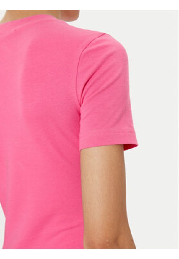 Versace Jeans Couture Sukienka codzienna 78HAOT00 Różowy Slim Fit. Okazja: na co dzień. Kolor: różowy. Materiał: bawełna. Typ sukienki: proste. Styl: casual