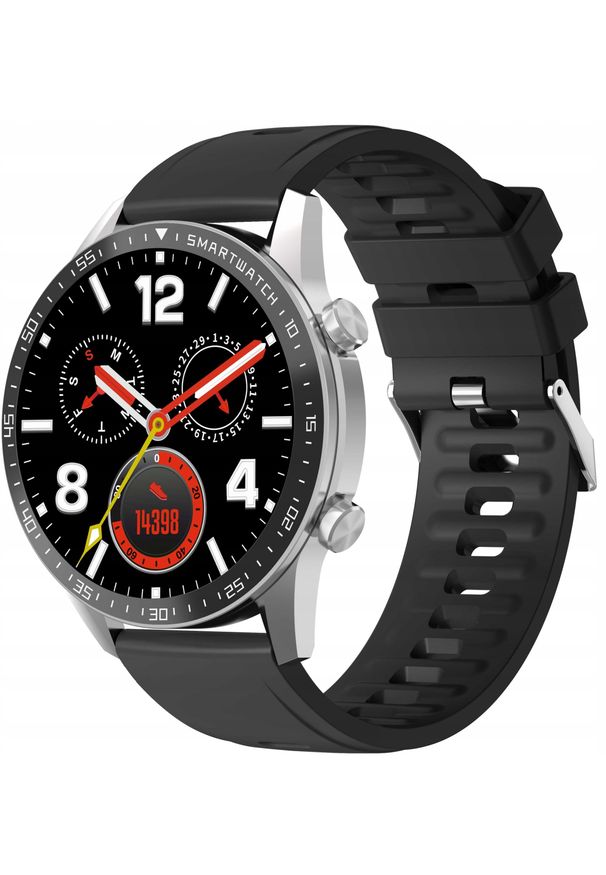 Smartwatch Gravity Srebrny 2 Paski GT10-7. Rodzaj zegarka: smartwatch. Kolor: srebrny