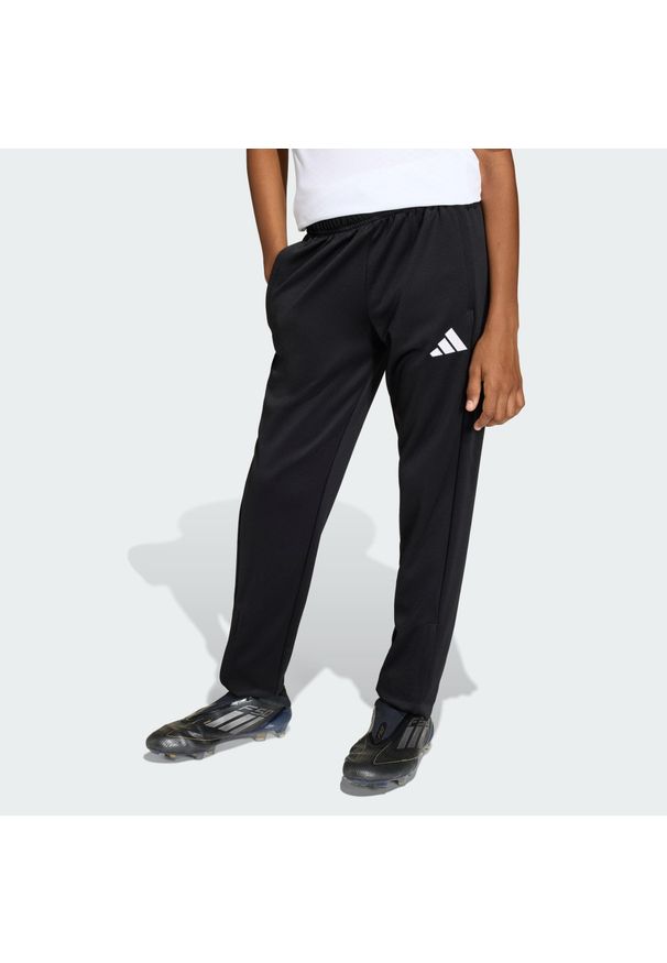Adidas - Spodnie treningowe dziecięce Entrada26. Kolor: czarny, wielokolorowy, biały. Technologia: ClimaCool (Adidas). Sport: piłka nożna