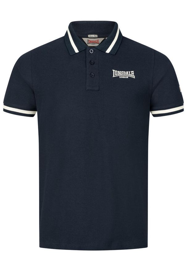 Polo Lonsdale Causton. Typ kołnierza: polo. Kolor: niebieski, wielokolorowy, biały