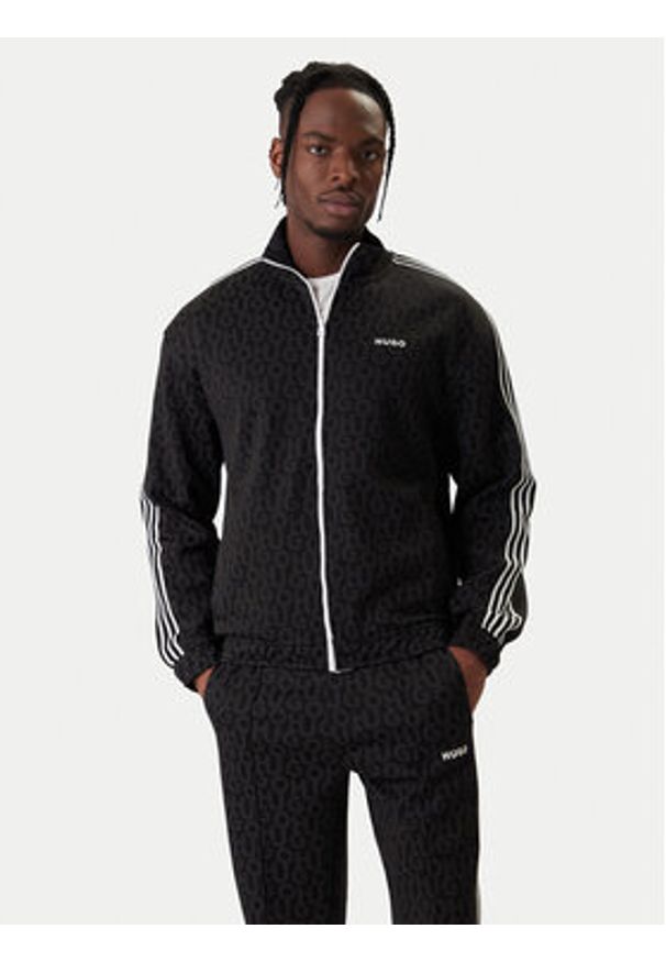 Hugo - HUGO Dres Tracksuit 50542894 Czarny Regular Fit. Kolor: czarny. Materiał: syntetyk, bawełna