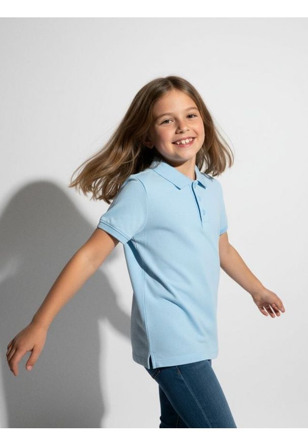 Sinsay - Koszulka polo - niebieski. Typ kołnierza: polo. Kolor: niebieski