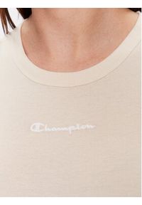 Champion T-Shirt 116345 Beżowy Regular Fit. Kolor: beżowy. Materiał: bawełna