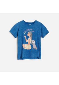Reserved - T-shirt Pocahontas - Niebieski. Kolor: niebieski #1