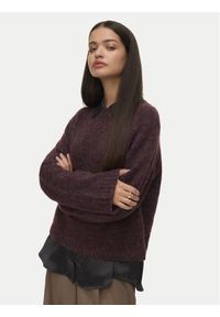 Vero Moda Sweter Ingrid 10331365 Fioletowy Regular Fit. Kolor: fioletowy. Materiał: syntetyk