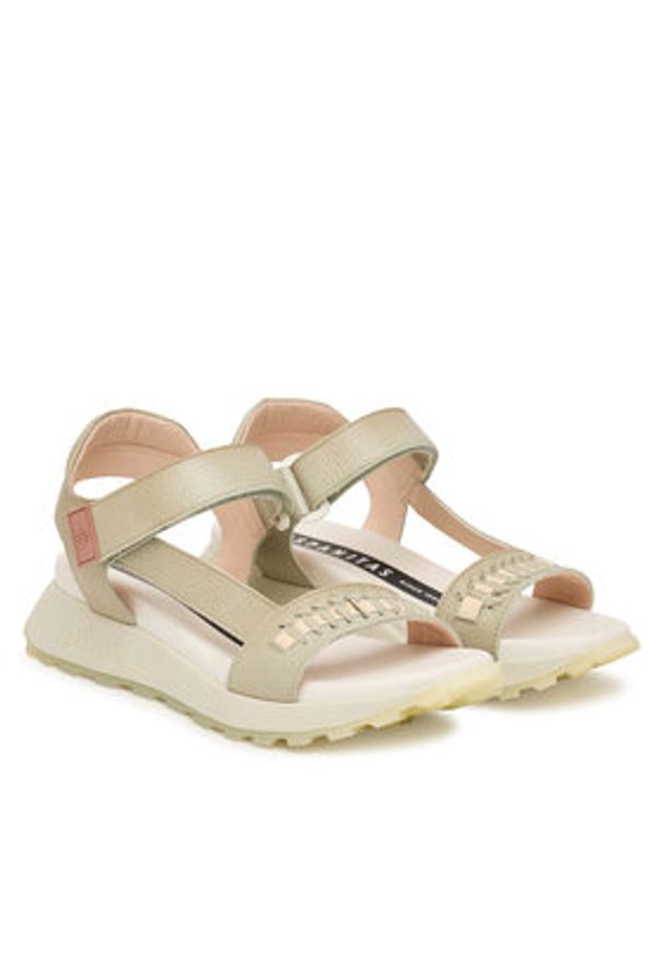 Hispanitas Sandały HV264521 C007 Zielony. Kolor: zielony. Materiał: skóra