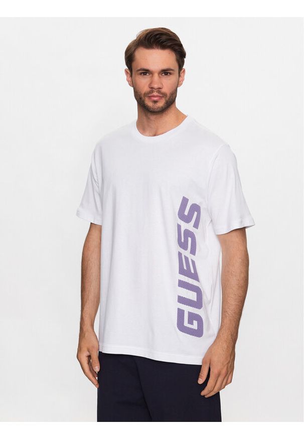 Guess T-Shirt France Z3YI10 I3Z14 Biały Regular Fit. Kolor: biały. Materiał: bawełna