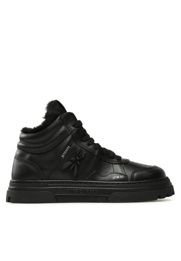 Patrizia Pepe Sneakersy 8Z0088/L088-K216 Czarny. Kolor: czarny. Materiał: skóra
