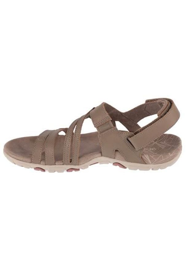 Merrell - Sandały damskie, Sandspur Rose Convert W Sandal. Kolor: beżowy. Materiał: guma, skóra. Sport: turystyka piesza