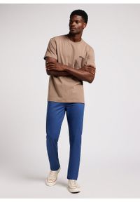 Lee - LEE DAREN ZIP FLY MĘSKIE SPODNIE MATERIAŁOWE CHINO CHINOSY DRAMA BLUE 112349220 L707016069 #3