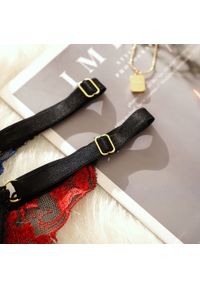 Intica - Stringi koronkowe biodrówki elegancka bielizna z delikatną koronką Paolina. Kolor: niebieski. Materiał: koronka. Długość: długie. Wzór: koronka #10