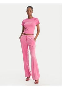 Juicy Couture T-Shirt Baby JCWCT126317 Różowy Slim Fit. Kolor: różowy #4