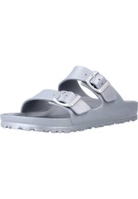 Kapcie Birkenstock Arizona Eva Damskie. Okazja: na plażę. Kolor: szary. Materiał: syntetyk, materiał. Styl: sportowy #1