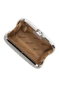 Wittchen - Torebka wieczorowa pudełkowa z błyszczącymi frędzlami. Kolor: srebrny. Wzór: haft. Dodatki: z frędzlami. Styl: wizytowy. Rodzaj torebki: do ręki #3