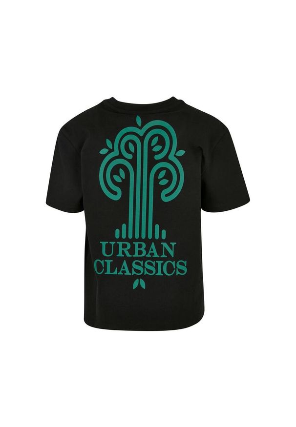 Urban Classics - T-shirt Dla Chłopca Drzewo Ekologiczny Logo. Kolor: czarny