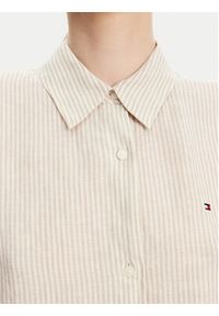 TOMMY HILFIGER - Tommy Hilfiger Koszula WW0WW44679 Beżowy Relaxed Fit. Kolor: beżowy. Materiał: len #4