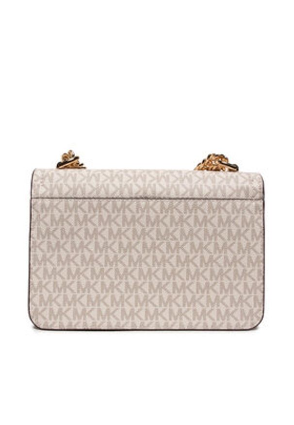 MICHAEL Michael Kors Torebka Heather 30S2G7HL3B Beżowy. Kolor: beżowy. Materiał: skórzane