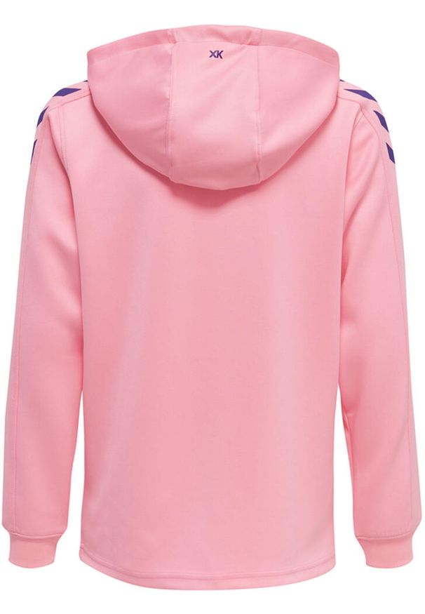 Bluza dziecięca z kapturem Hummel hmlCORE XK. Typ kołnierza: kaptur. Kolor: różowy. Materiał: polar. Sezon: zima, jesień