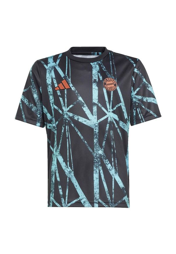 Adidas - Koszulka FC Bayern Pre-Match Kids. Kolor: czarny. Materiał: materiał. Sport: piłka nożna
