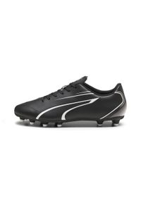 Buty piłkarskie Puma Vitoria FG/AG. Kolor: czarny, biały, wielokolorowy. Materiał: skóra. Sport: piłka nożna