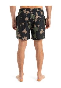 Quiksilver - Szorty kąpielowe dla Mężczyzn SURFSILK STRAIGHT 16" Brązowy. Kolor: zielony. Materiał: elastan, poliester, materiał. Styl: sportowy