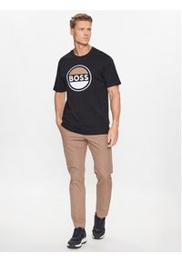 BOSS - Boss T-Shirt 50496223 Czarny Regular Fit. Kolor: czarny. Materiał: bawełna #6