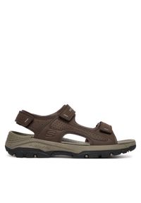 skechers - Skechers Sandały Tresmen - Garo 204105/CHOC Brązowy. Kolor: brązowy. Materiał: skóra #1