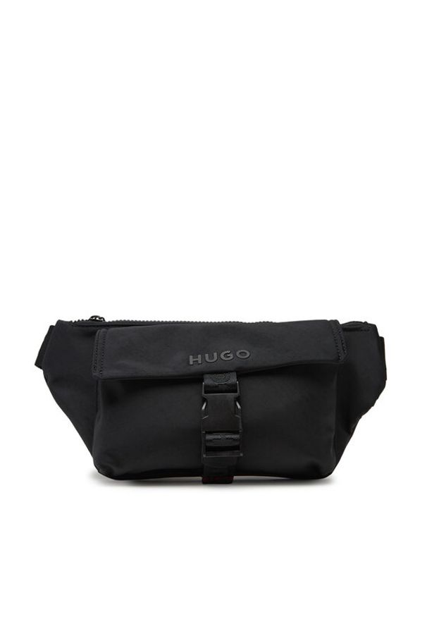 Hugo - HUGO Saszetka nerka Marsel 50547284 Czarny. Kolor: czarny. Materiał: materiał