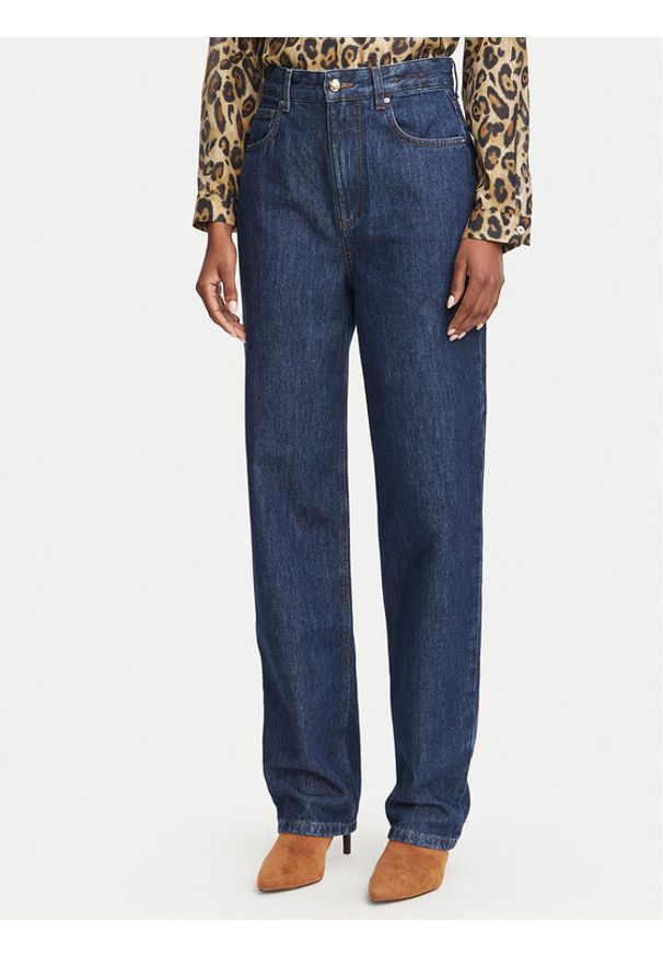 Marella Jeansy 2623186044 Granatowy Mom Fit. Kolor: niebieski