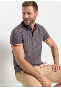 bonprix - Shirt polo z dżerseju z czystej bawełny organicznej, krótki rękaw. Typ kołnierza: polo. Kolor: niebieski. Materiał: jersey, bawełna. Długość rękawa: krótki rękaw. Długość: krótkie #1