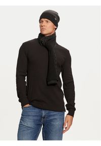 Calvin Klein Zestaw Szalik i Czapka Gs Ck Monogram Beanie + Scarf K50K512390 Czarny. Kolor: czarny. Materiał: materiał