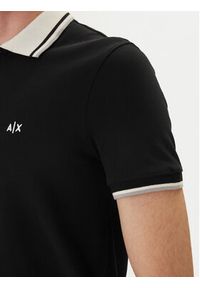 Armani Exchange Polo XM002350 AF10366 UC001 Czarny Regular Fit. Typ kołnierza: polo. Kolor: czarny. Materiał: bawełna #2