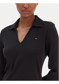 TOMMY HILFIGER - Tommy Hilfiger Sukienka codzienna Modern Cody WW0WW47868 Czarny Regular Fit. Okazja: na co dzień. Kolor: czarny. Materiał: bawełna. Typ sukienki: proste. Styl: casual #5