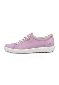 ecco - Buty do chodzenia damskie Ecco Sneaker Soft 7. Kolor: wielokolorowy. Materiał: materiał, skóra. Szerokość cholewki: normalna. Sport: turystyka piesza