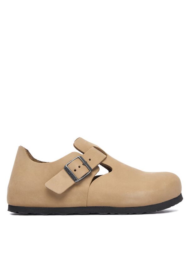 Birkenstock Półbuty London 1031124 Beżowy jasny. Kolor: beżowy. Materiał: skóra