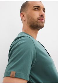 bonprix - Shirt z dekoltem henley, krótki rękaw (2 szt.), z czystej bawełny organicznej. Typ kołnierza: typu henley. Kolor: czarny. Materiał: bawełna. Długość rękawa: krótki rękaw. Długość: krótkie #3