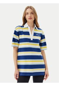 Napapijri Polo E-Ete NP0A4ILK Niebieski Oversize. Typ kołnierza: polo. Kolor: niebieski. Materiał: bawełna