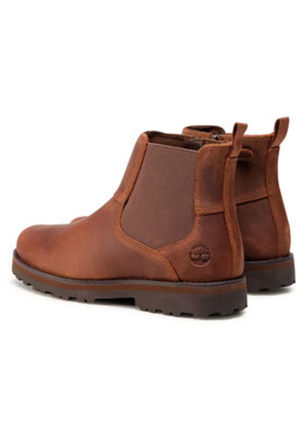 Timberland Trapery Courma Kid TB0A28QW358 Brązowy. Kolor: brązowy. Materiał: skóra, nubuk