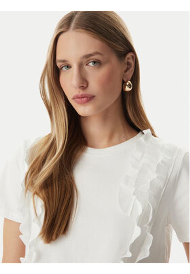 Morgan Bluzka 261-DUPAIN Biały Regular Fit. Kolor: biały. Materiał: bawełna