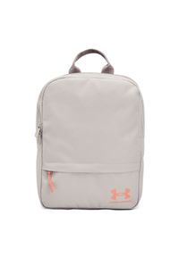 Plecak miejski uniseks Under Armour UA Loudon Backpack Sm - beżowy. Kolor: beżowy. Materiał: poliester, żakard. Wzór: paski