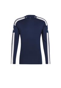 Adidas - Koszulka męska adidas Squadra 21 JSY. Kolor: niebieski, biały, wielokolorowy. Materiał: jersey. Długość rękawa: długi rękaw. Długość: długie. Sport: piłka nożna