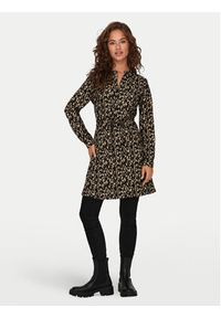 only - ONLY Sukienka codzienna Cory 15200543 Brązowy Regular Fit. Okazja: na co dzień. Kolor: brązowy. Materiał: syntetyk. Typ sukienki: proste. Styl: casual #2