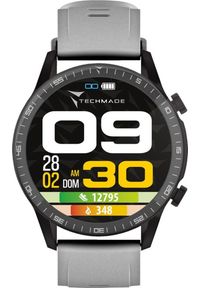 Smartwatch Techmade Smartwatch męski Techmade TM-ROCKS-GY szary pasek. Rodzaj zegarka: smartwatch. Kolor: szary