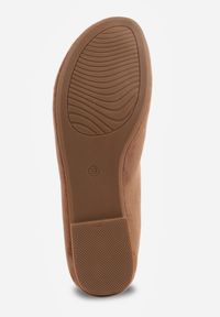 Born2be - Brązowe Casualowe Balerinki z Imitacji Zamszu Zambra. Okazja: na co dzień. Kolor: brązowy. Materiał: zamsz. Wzór: kolorowy. Sezon: lato. Styl: casual #3