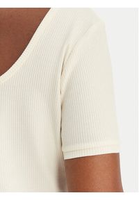 Guess T-Shirt V6GP04 K2969 Écru Slim Fit. Materiał: lyocell #4